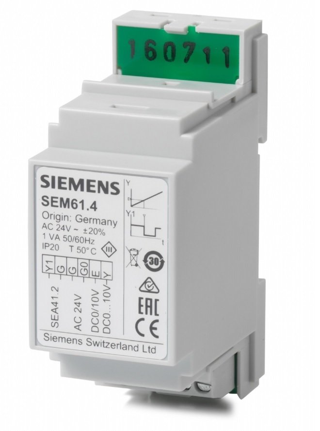 SEM61.4 Sinyal Dönüştürücü, DC 0…10 V Giriş, AC 24 V Yüzer Kontrol Çıkış