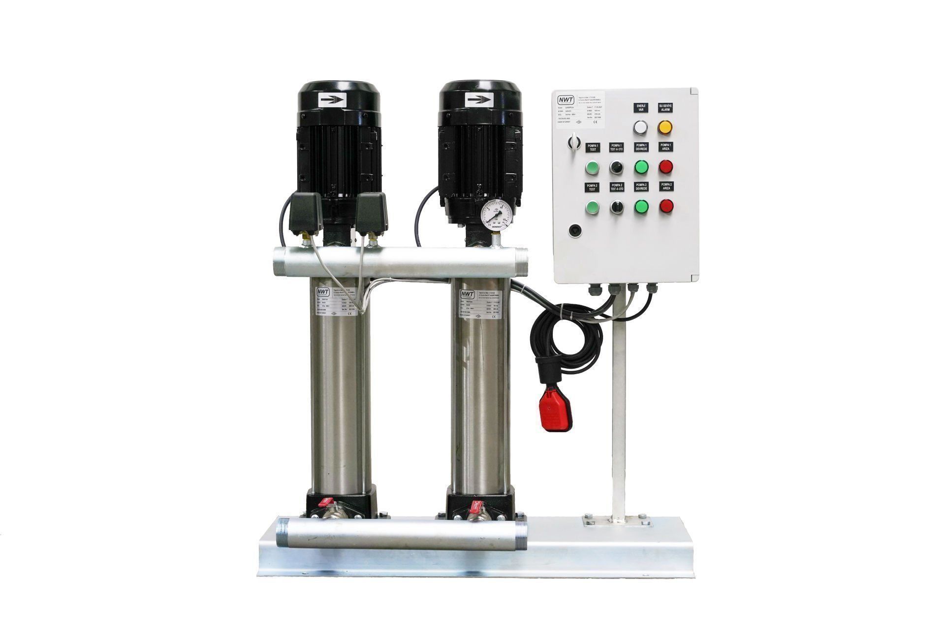 ÜÇ POMPALI DİK MİLLİ ÇOK KADEMELİ HİDROFORLAR -3MULTI-15NVP05